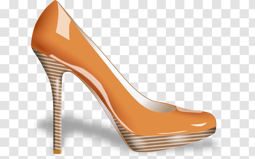 Slipper Sneakers High-heeled Footwear Clip Art - Shoe - Heels Transparent PNG