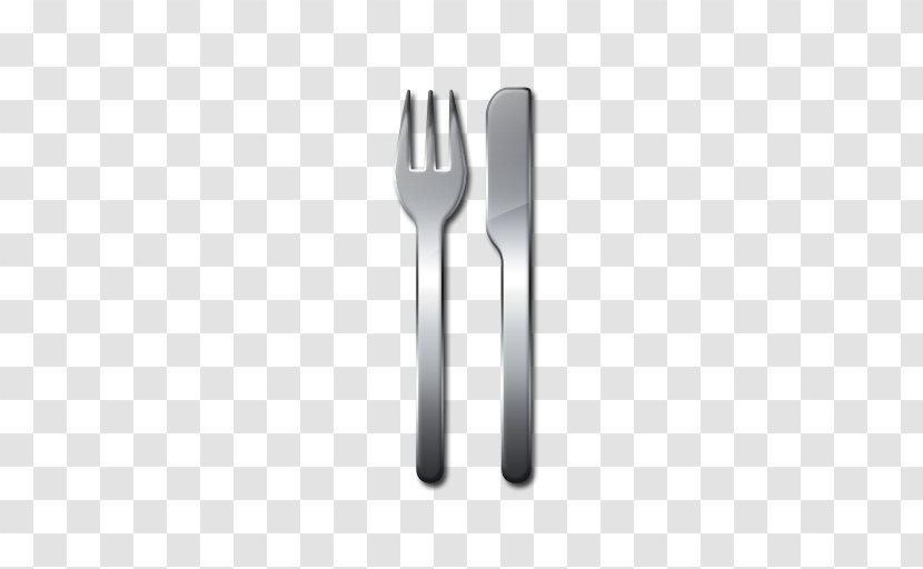 Fork Spoon Black And White - Knife Transparent PNG