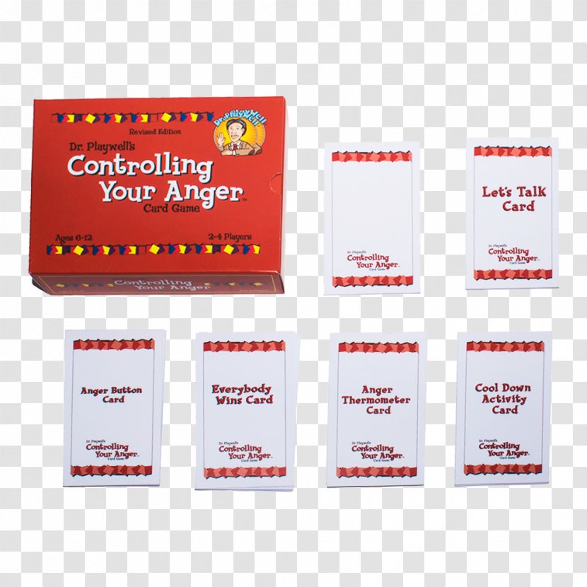 Anger Management Playing Card Game The Workbook - Brand - Kids Doctor Transparent PNG