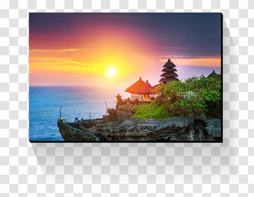 Tanah Lot Pura Ulun Danu Bratan Ubud Balinese Temple - Picture Frame - City Watercolor Transparent PNG