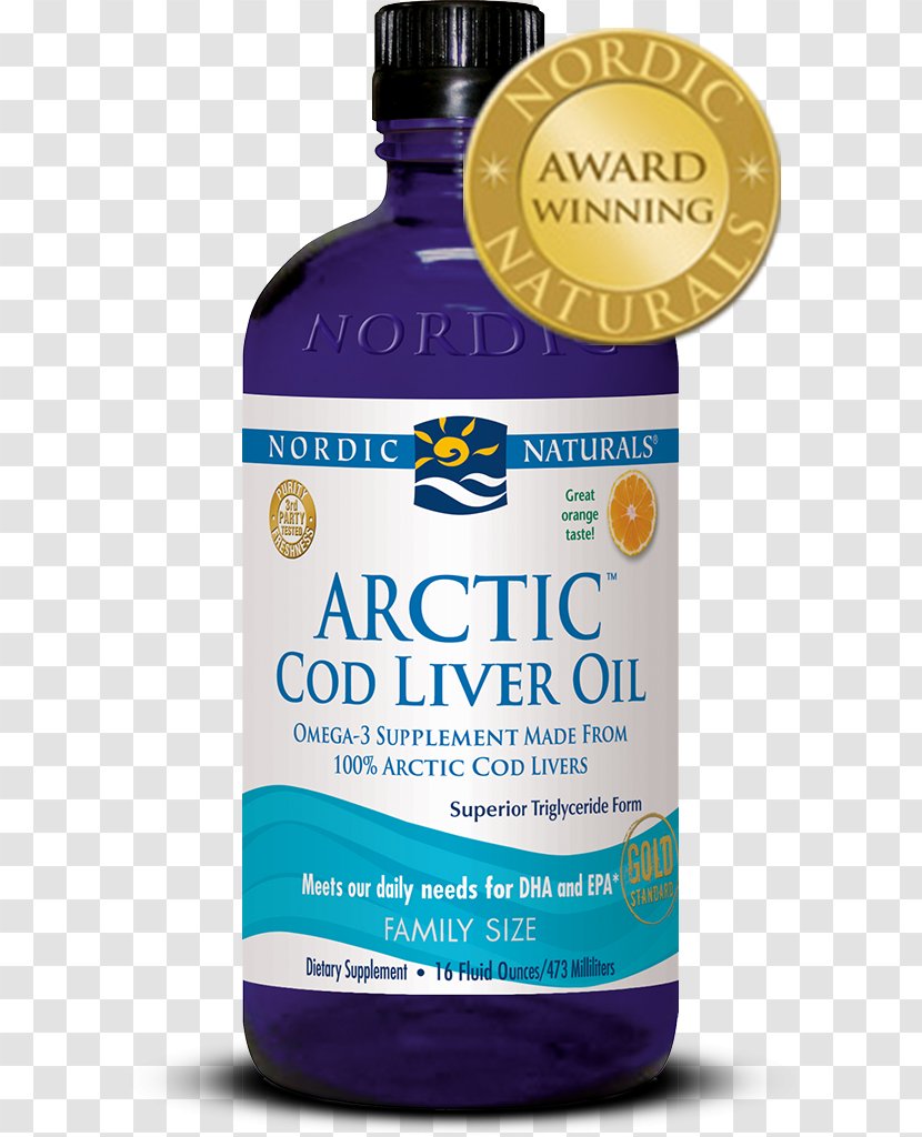 Fish Oil Arctic Cod Liver Nordic Naturals Acid Gras Omega-3 Transparent PNG
