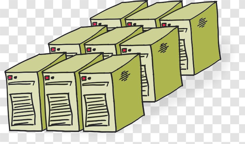 Data Center Computer Servers Clip Art - Drawing - Cliparts Transparent PNG