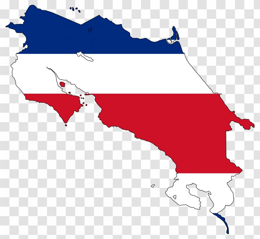 Provinces Of Costa Rica Flag World Map Transparent PNG