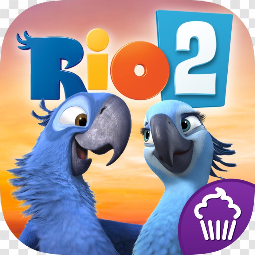 Jewel Rio Film Cupcake Digital - Text - Blue Transparent PNG