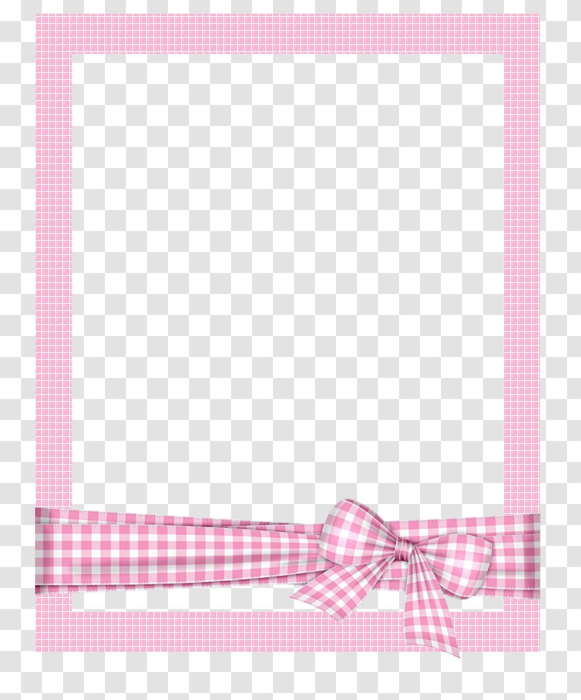 Picture Frame - Decorative Arts - Hand-painted Cartoon Frame,Pink Plaid Photo Transparent PNG