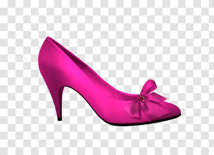 Pink High-heeled Footwear Shoe Red - Basic Pump - Rose High Heels Transparent PNG