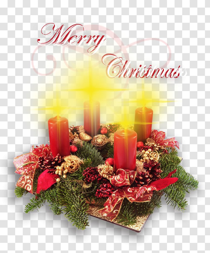 Advent Wreath Christmas Candle - Greeting Transparent PNG