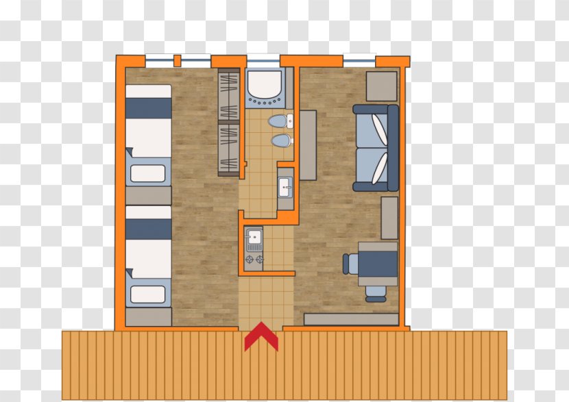 Studio Apartment House Room Modern - Plan Transparent PNG
