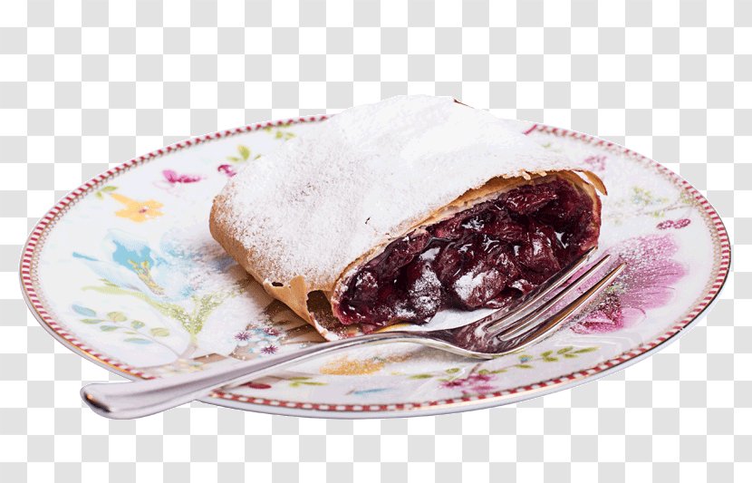 Cherry Pie Frozen Dessert Powdered Sugar - Recipe - Food Transparent PNG