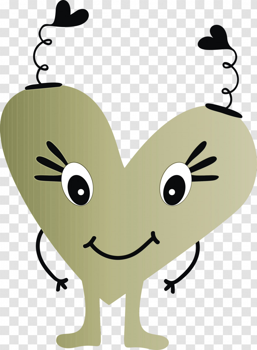Cartoon Head Nose Love Smile Transparent PNG