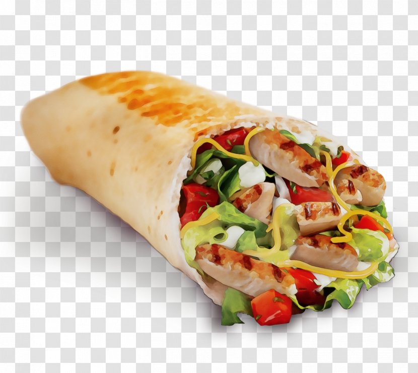 Dish Food Cuisine Sandwich Wrap Ingredient - Mission Burrito - Kati Roll Roti Transparent PNG