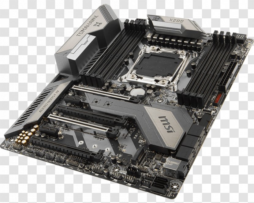 MSI X299 TOMAHAWK Intel LGA 2066 ATX Motherboard List Of Core I9 Microprocessors Transparent PNG