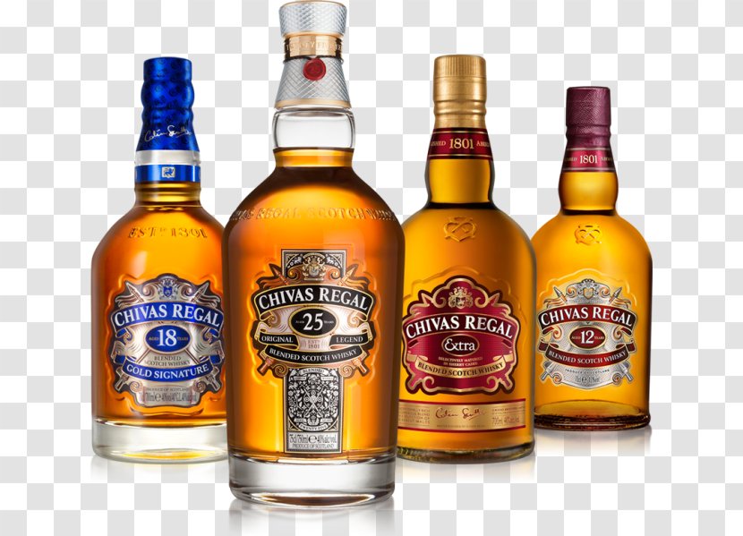 Chivas Regal Blended Whiskey Scotch Whisky Single Malt - Liqueur - Bottle Transparent PNG