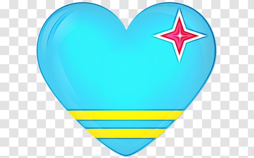 Graphic Heart - Aruba - Symbol Aqua Transparent PNG
