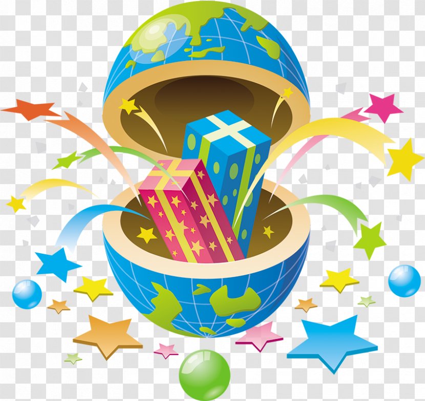 Fireworks Cartoon - Earth Transparent PNG