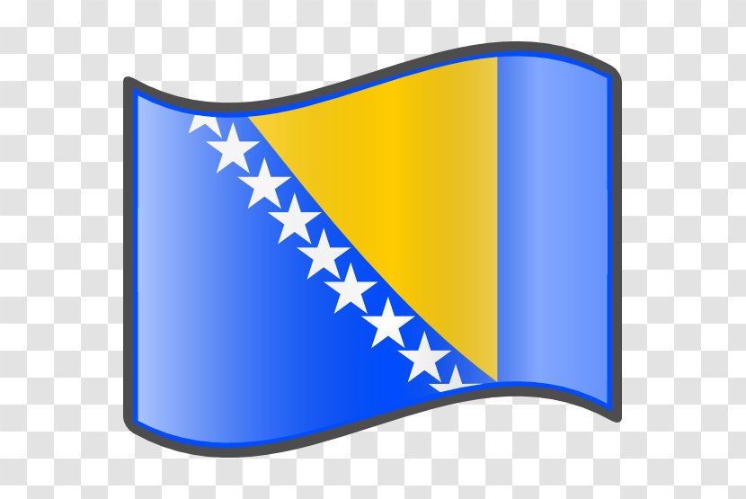 Flag Of Bosnia And Herzegovina - Royaltyfree Transparent PNG