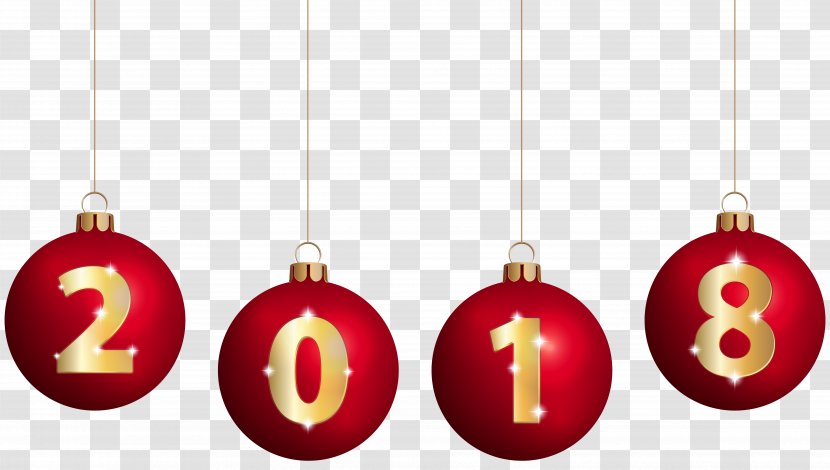New Year's Day Christmas Clip Art - Decor - Happy Year Transparent PNG