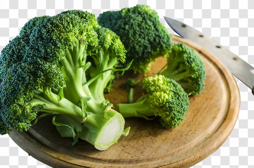 Nutrient Broccoli Cruciferous Vegetables Food - Dish - On The Chopping Block Transparent PNG