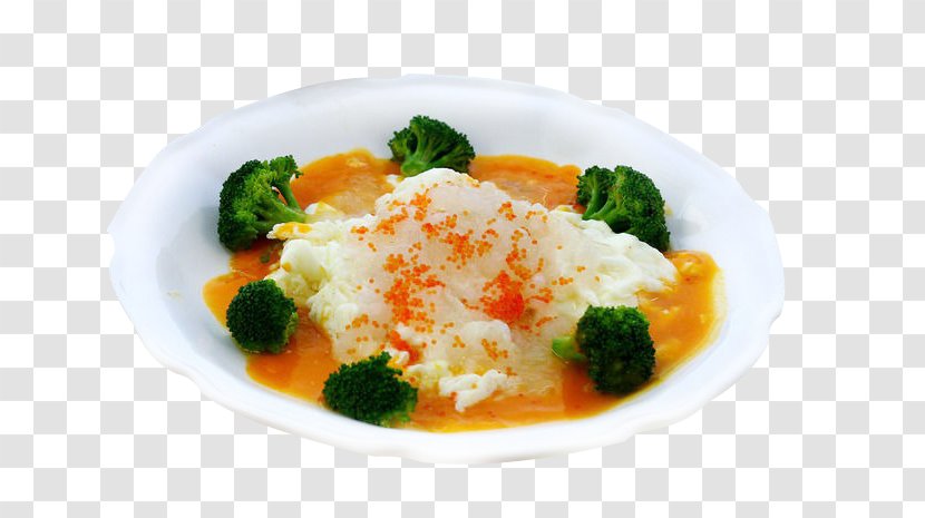Vegetarian Cuisine Scrambled Eggs Salted Duck Egg White - Dish - Pumpkin Juice, Qing Hashima Transparent PNG