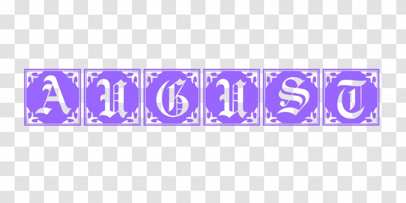 August Gothic Style. - Violet - Htown Transparent PNG