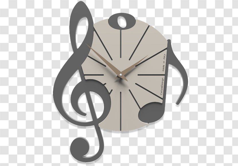 Musical Note Clock Clef Parede - Heart Transparent PNG