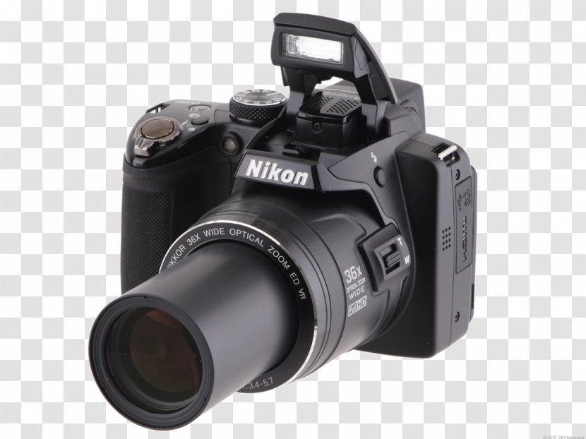 Digital SLR Nikon COOLPIX P500 Camera Lens Photography - Coolpix Transparent PNG