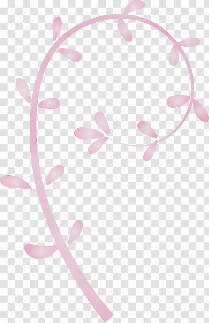 Pink Leaf Font Plant Flower Transparent PNG