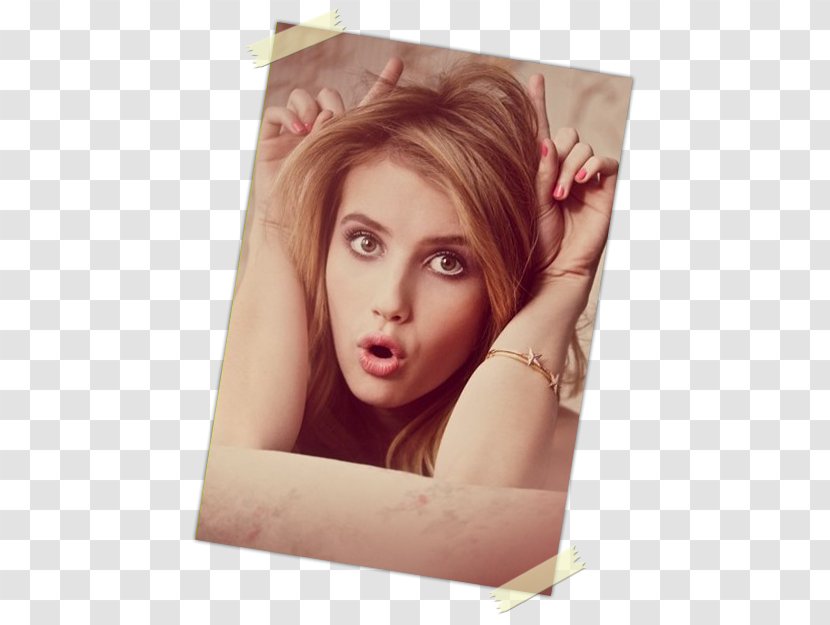 Emma Roberts Celebrity Hair Coloring Brown Red - Flower Transparent PNG