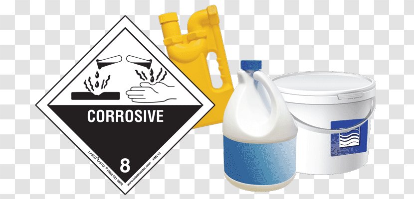 HAZMAT Class 8 Corrosive Substances Dangerous Goods UN Number Label - Placard - Hazard Transparent PNG