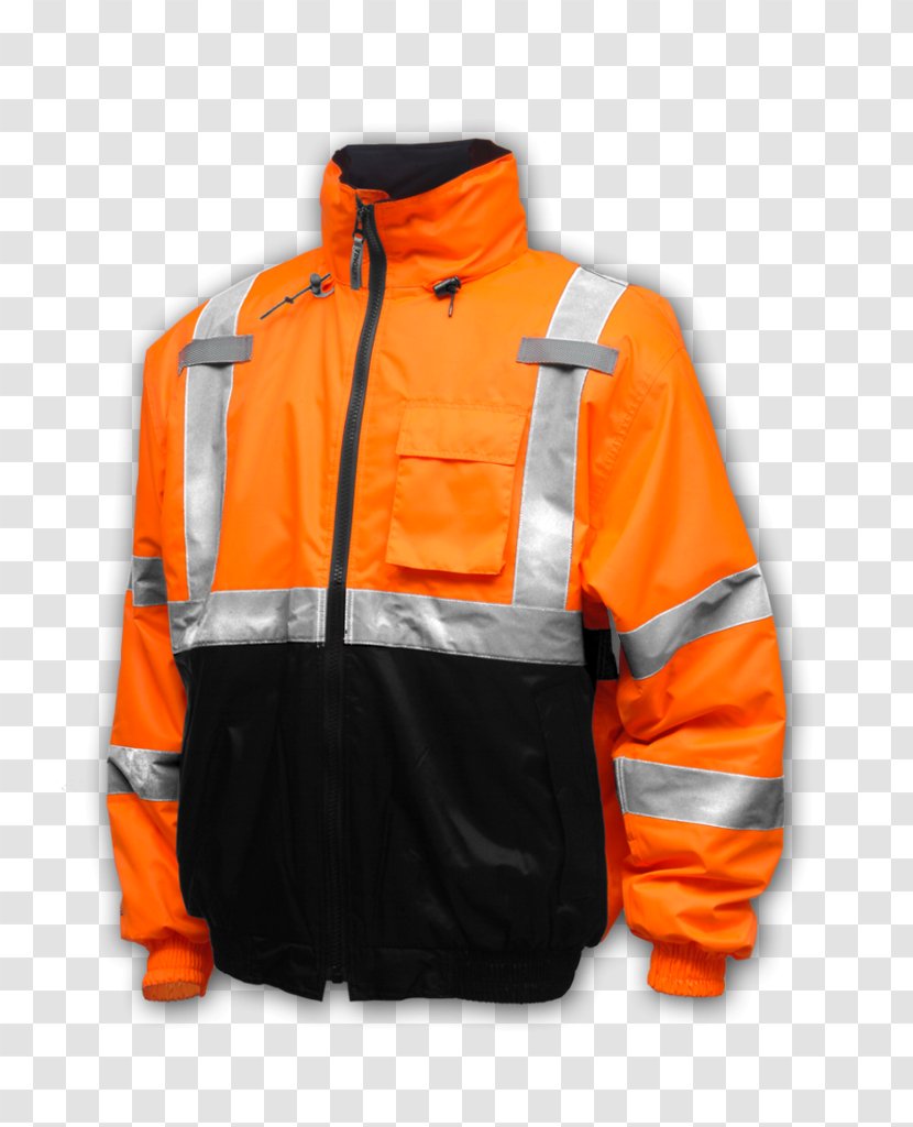 High-visibility Clothing Flight Jacket Uniform Bomber II - Hood - Quilted With Transparent PNG