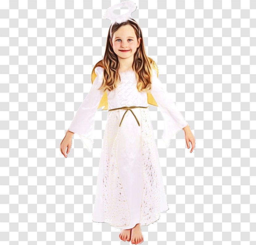 White Clothing Dress Sleeve Yellow - Costume Joint Transparent PNG
