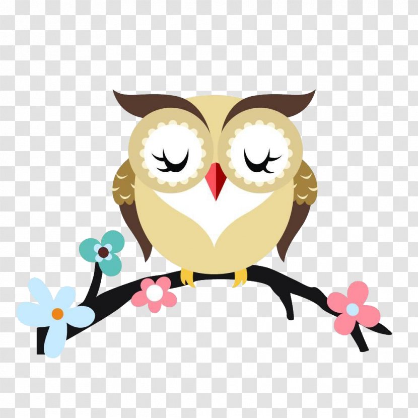 Owl Cartoon Branch Royalty-free - Stock Footage - Watercolor Transparent PNG