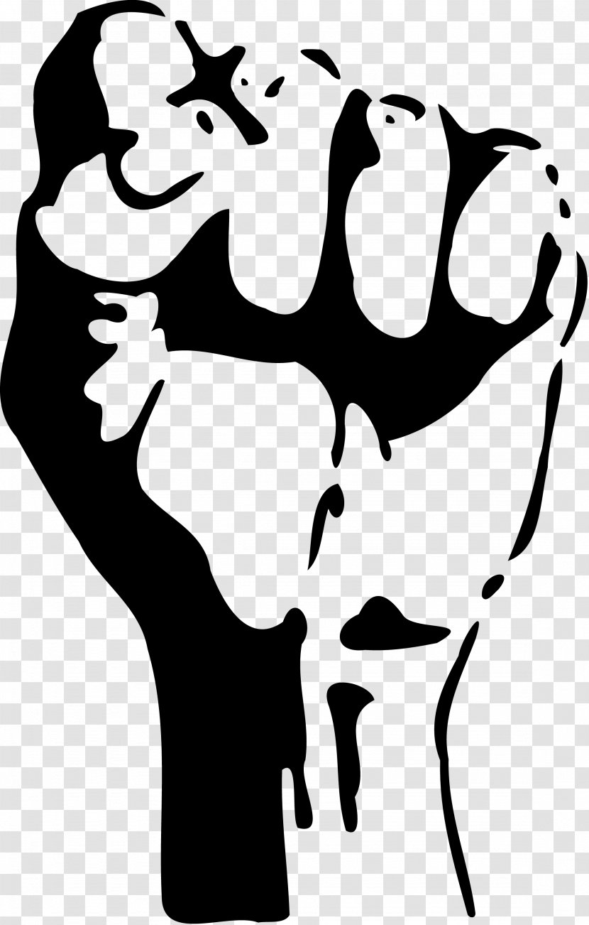 Raised Fist Clip Art - Flower - Fight Transparent PNG