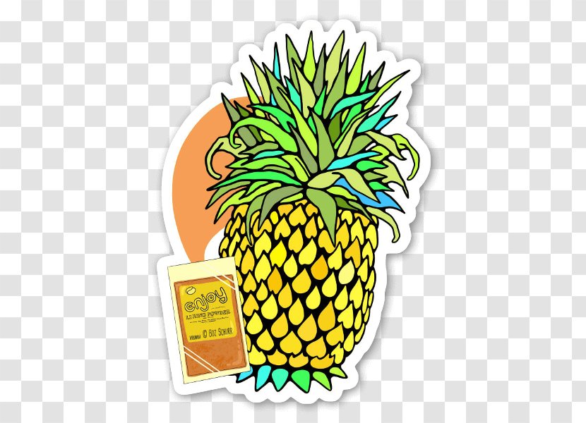 Pineapple Dole Food Company Sticker Li Hing Mui Clip Art - Designer Transparent PNG