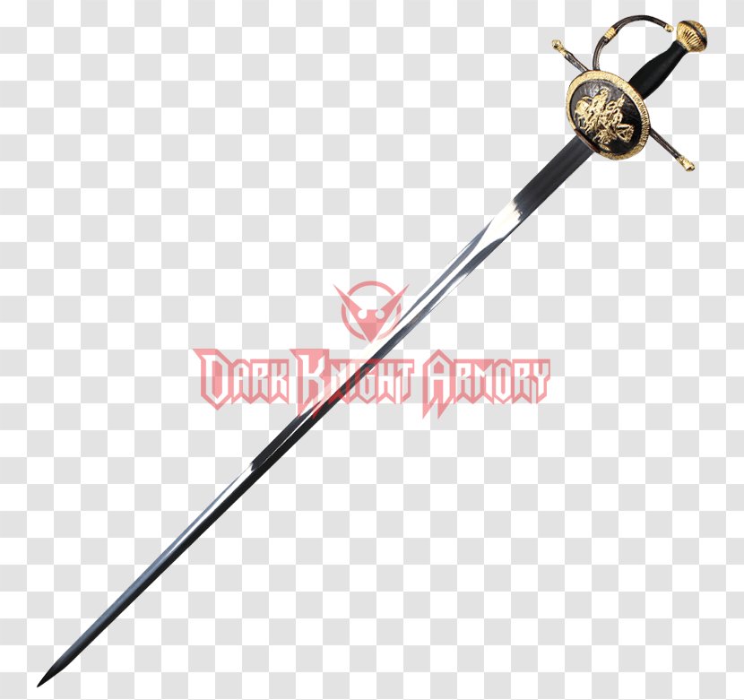 Basket-hilted Sword Weapon Knightly Knife - Stiletto Transparent PNG