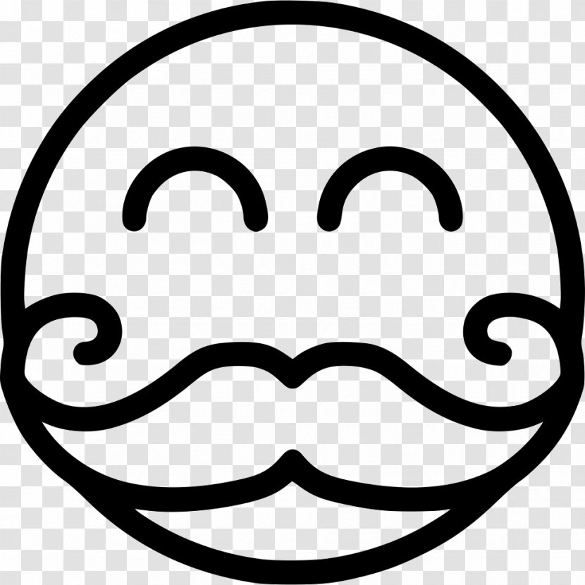 Smiley Emoticon Wink - Black And White Transparent PNG