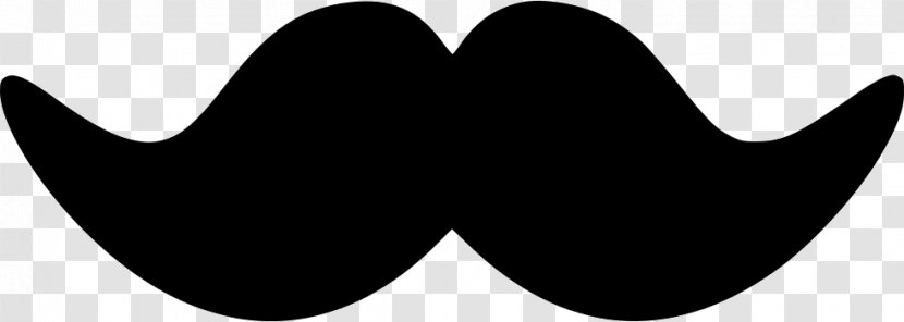 Movember Moustache Clip Art - Monochrome Transparent PNG