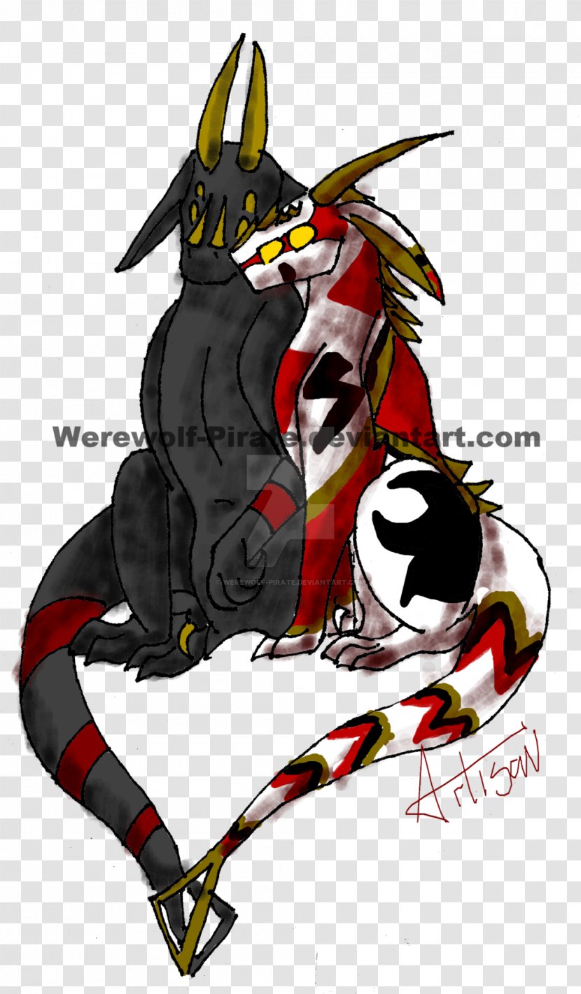 Pirate Werewolf Demon Vertebrate Illustration - Cartoon - Watercolor Transparent PNG