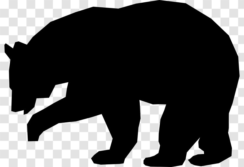 American Black Bear Brown Clip Art - Grizzly - Pattern With And Footprints Shapes Transparent PNG