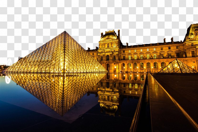 Musxe9e Du Louvre Pyramid Eiffel Tower Mona Lisa Museum - Landmark - The Beauty Of In Paris, France Transparent PNG