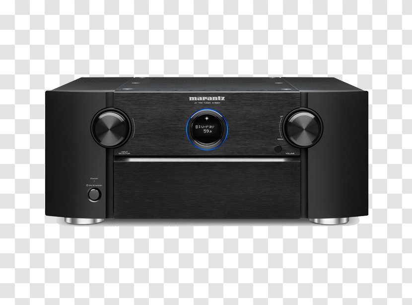 Marantz SR7012 AV Receiver Audio Video Component Black Sr Power Amplifier - Electronics - Multimedia Transparent PNG