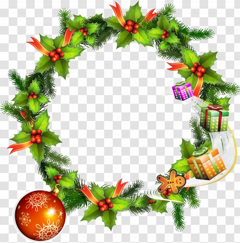 Royalty-free Stock Photography Drawing - Wreath - Christmas Picture Material Transparent PNG