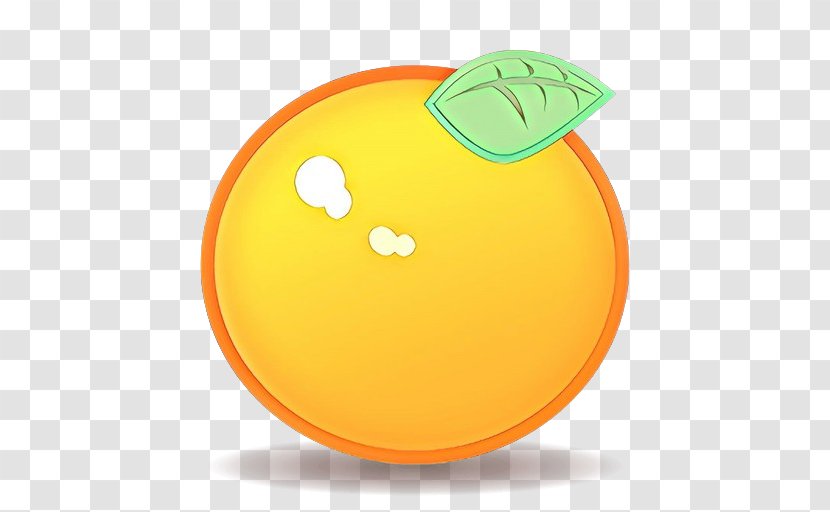 Emoticon Smile - Orange Transparent PNG