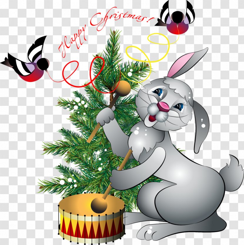 Christmas Clip Art - Ornament - Bunny Transparent PNG