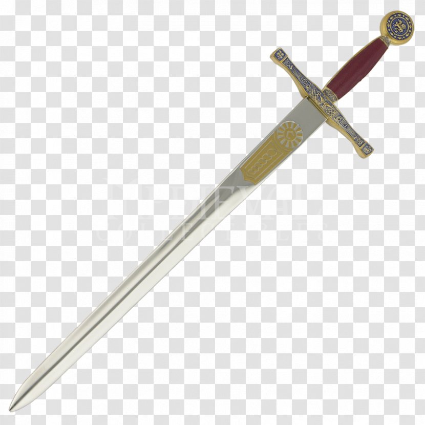 King Arthur Excalibur Uther Pendragon Lady Of The Lake Sword - Claymore Transparent PNG