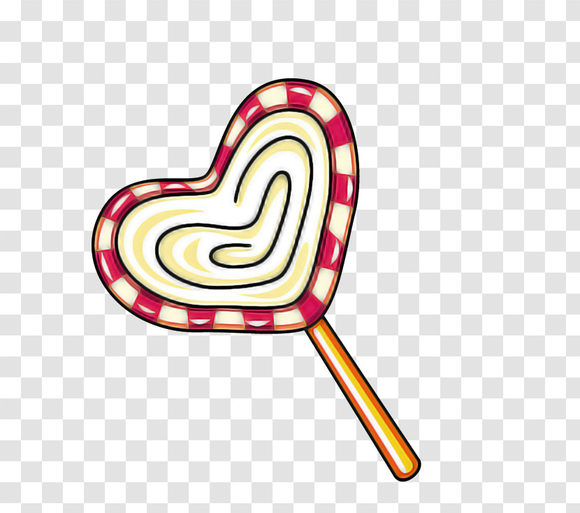 Stick Candy Heart Lollipop Candy Confectionery Transparent PNG