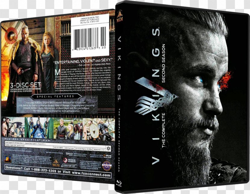 Blu-ray Disc Vikings - Television - Season 2 Show FilmDvd Transparent PNG
