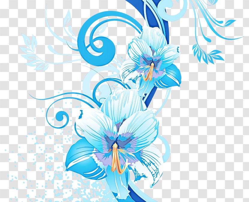 Blue Plant Flower Transparent PNG