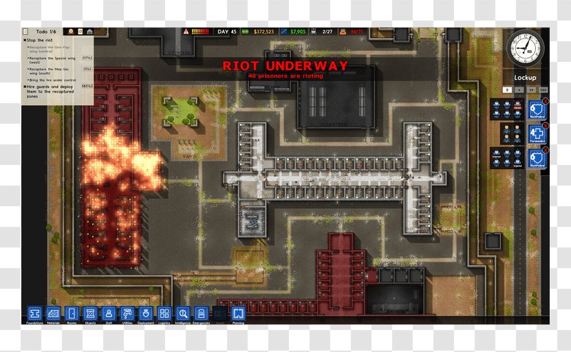 Prison Architect Architecture Penarium Game - Technology - Riot Transparent PNG