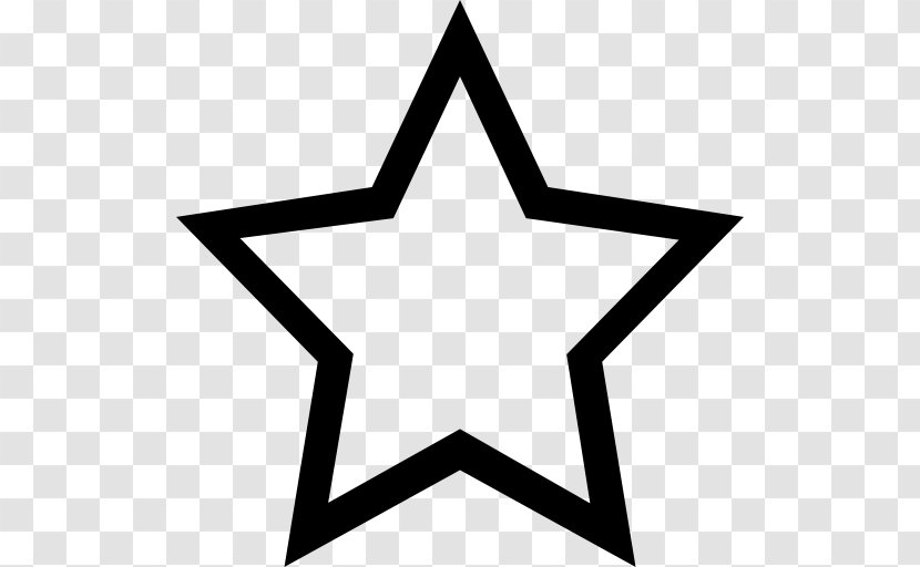 Five-pointed Star Shape Symbol Clip Art - Area Transparent PNG